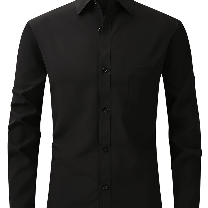 Levoire | Chemise Pour Homme Unie Avec Col Retourné