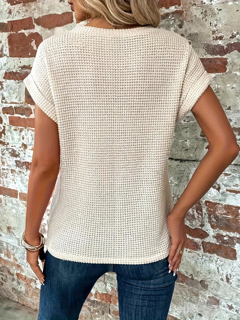 Levoire | T-Shirt Décontracté À Manches Courtes Et Col Rond