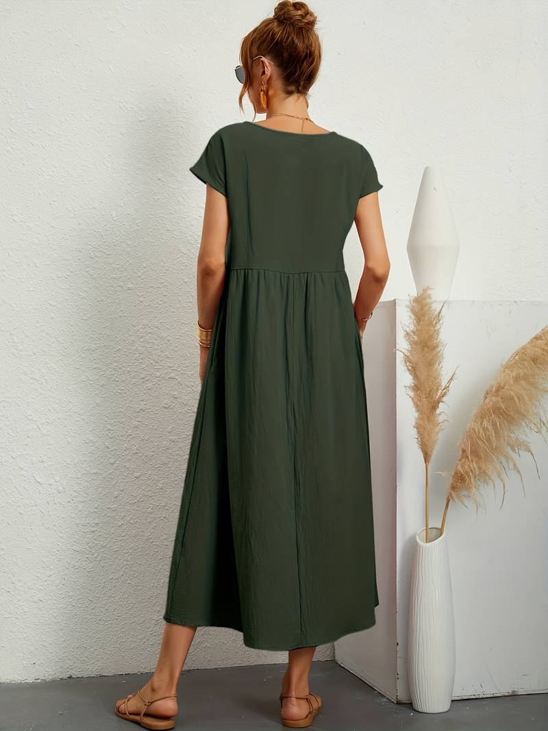 Levoire | Robe Vintage Manches Courtes Été