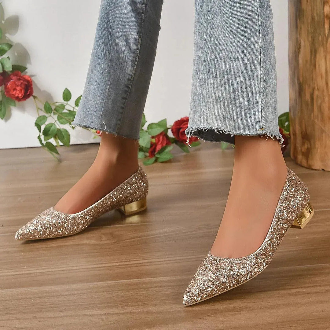 Levoire | Bas bas cristal perles