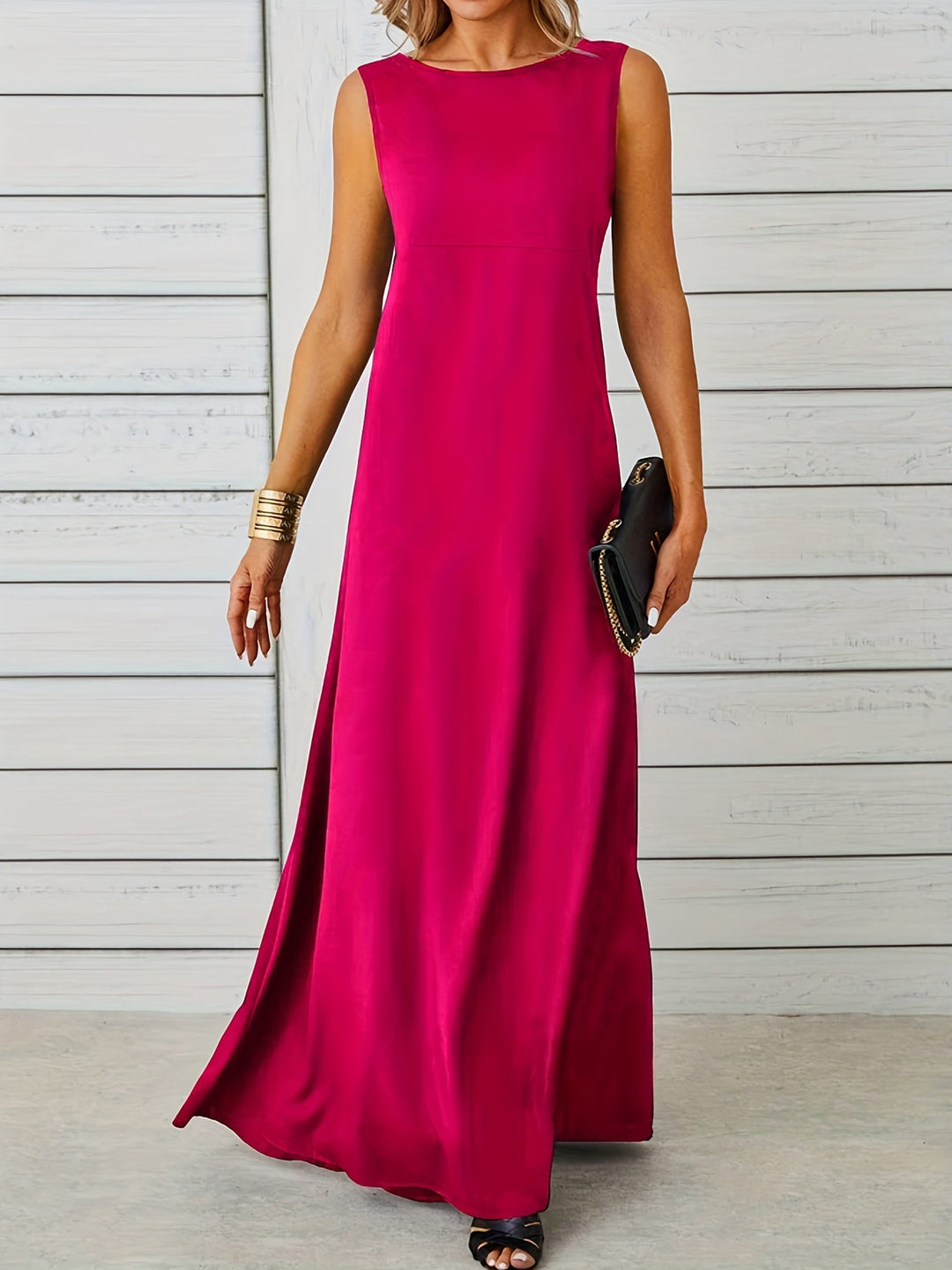 Levoire | Robe longue débardeur Rose Rouge