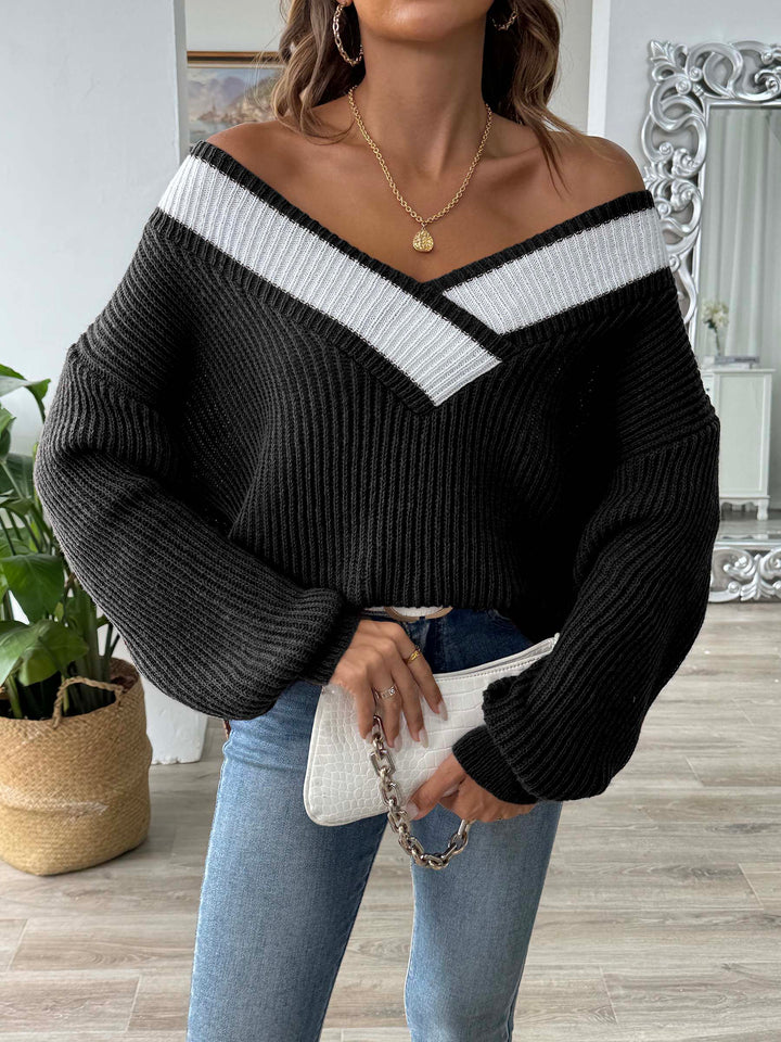 Levoire | Chemise À Queue Lâche Confortable À Manches Longues Noir
