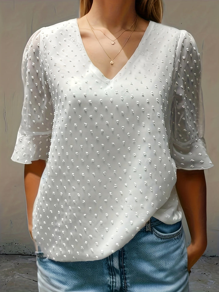 Levoire | Chemisier en mousseline de soie Blanc
