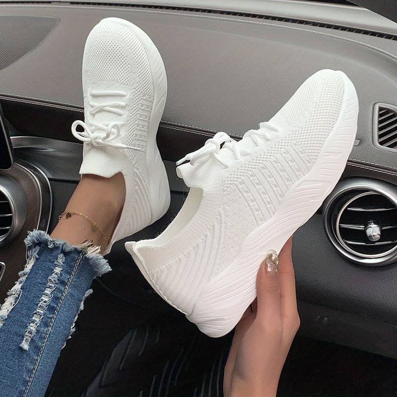 Levoire | Baskets En Maille Légères Pour Femmes Blanc