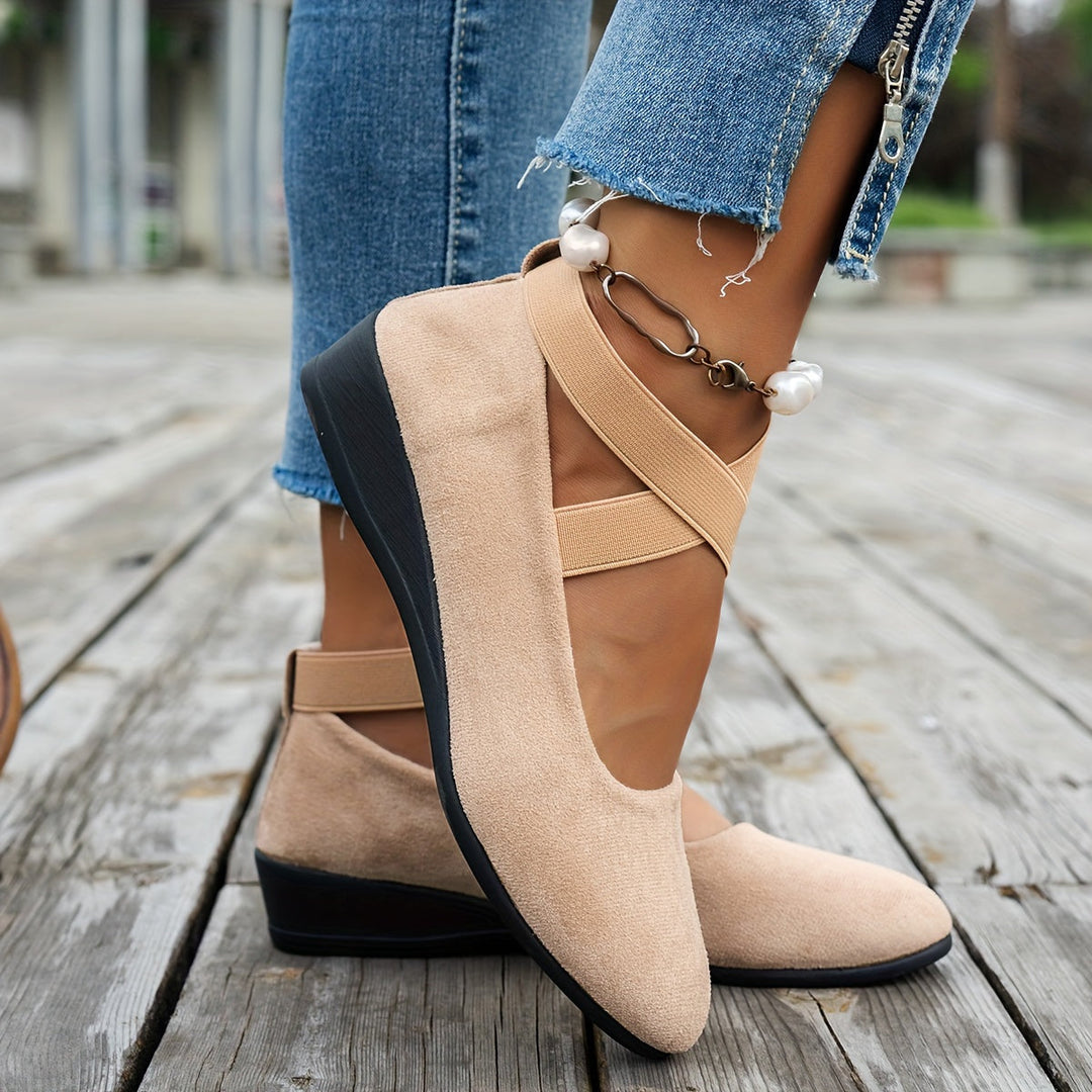 Levoire | Ballerines Simples Pour Femmes En Velours Respirant