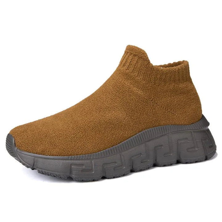 Levoire | Chaussures de sport en tissu sans lacets Braun