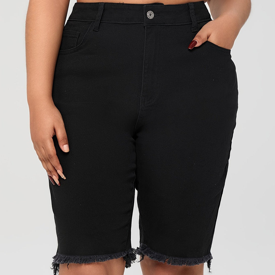 Levoire | Shorts En Denim Bleus Unis