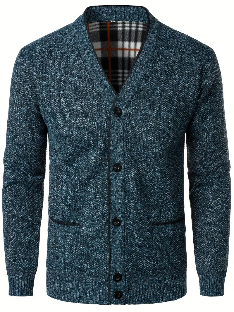 Levoire | Élégant Gilet Classique Pour Homme Avec Poches Et Col En V Pfaublau