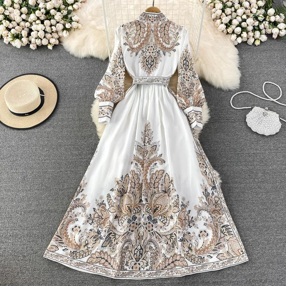 Levoire | Robe à volants avec manches bouffantes