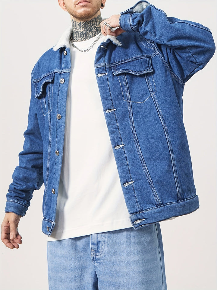 Levoire | Veste En Jean Doublée Avec Boutons
