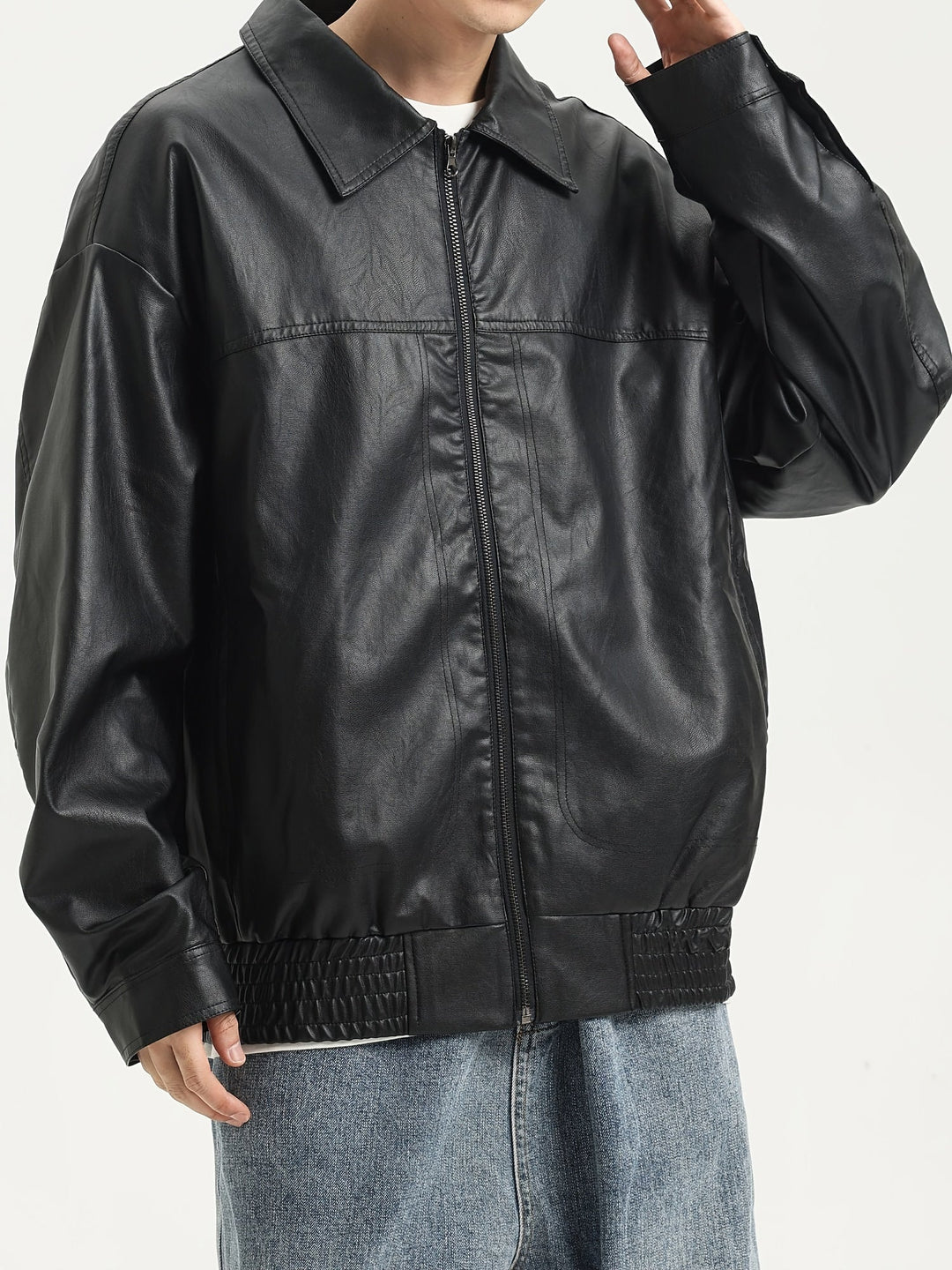 Levoire | Veste Pour Hommes En Cuir Pu Élégant