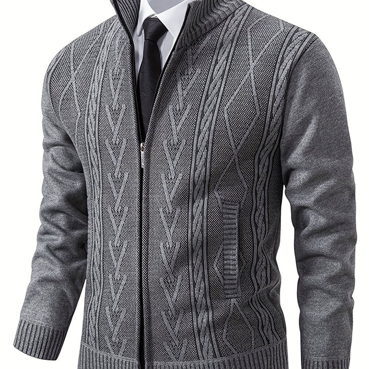 Levoire | Motif Géométrique Récolte De Vin Pour Hommes Sweatshirt Gris clair