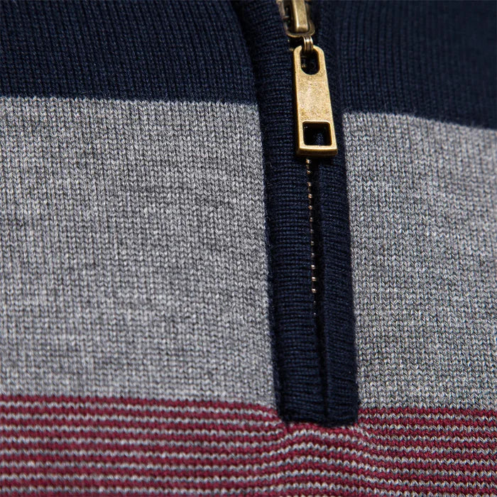 Levoire | Pull En Laine Pour Hommes Élégant Avec Fermeture Éclair Pratique