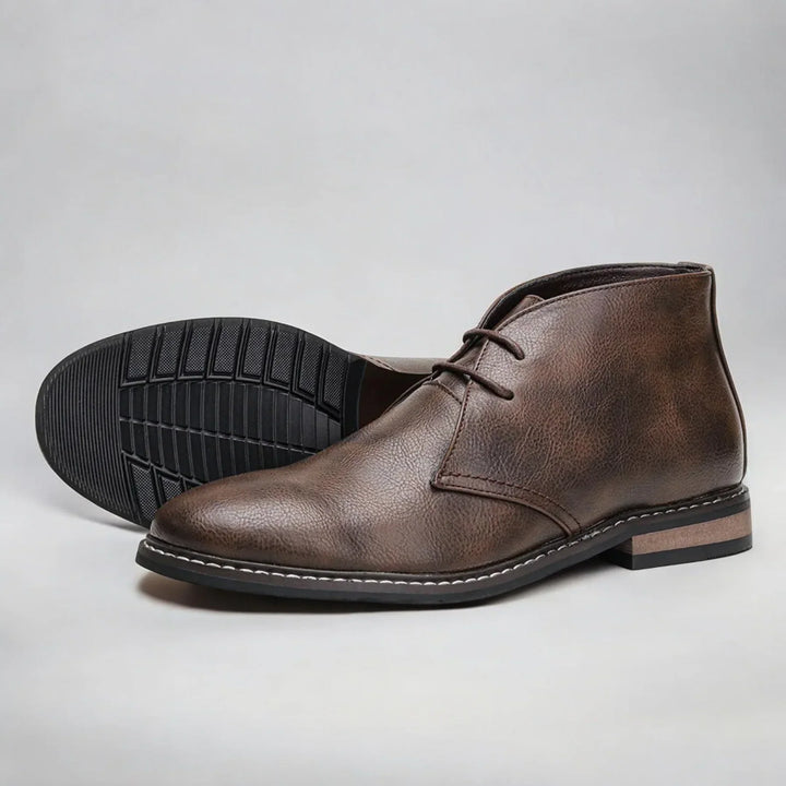 Levoire | Chukka-Bottes En Suede Brun foncé