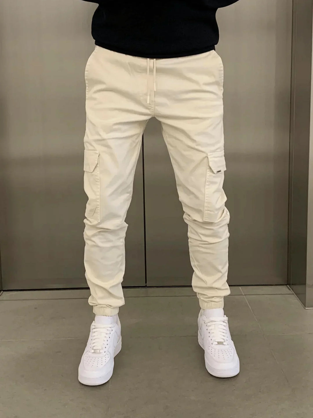 Levoire | Pantalon cargo stretch premium Khaki
