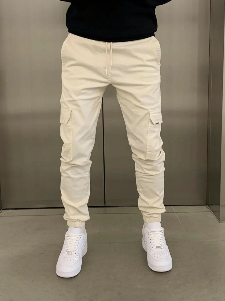 Levoire | Pantalon cargo stretch premium Khaki