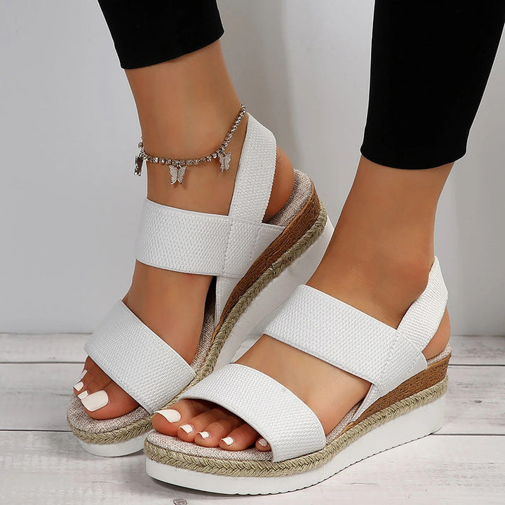 Levoire | Sandales À Talons Korokkeilla Pour Femmes Blanc