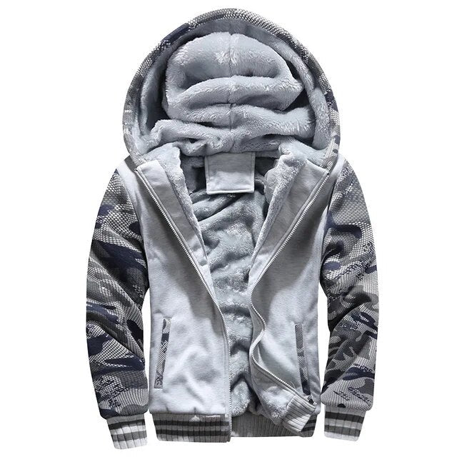 Levoire | Veste En Fleece À Manches Longues Avec Capuche Et Zip Gris clair