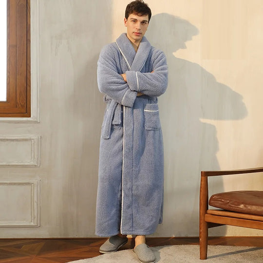 Levoire | Veste En Fleece À Manches Longues Avec Ceinture Réglable Bleu