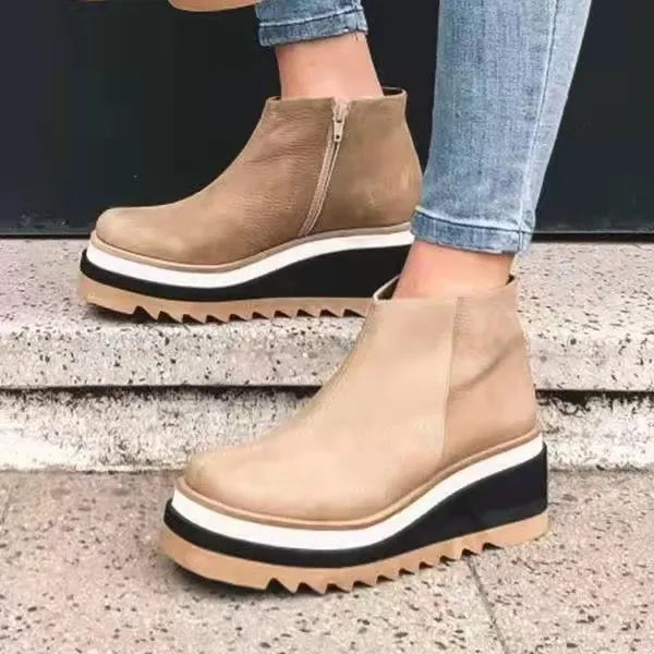 Levoire | Bottes en cuir orthopédiques Beige