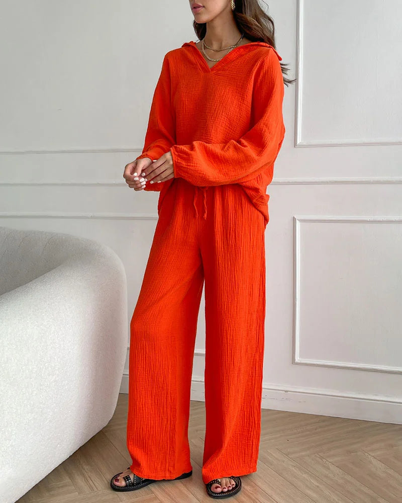 Levoire | Ensemble Deux Pièces Simple Avec Décolleté En V