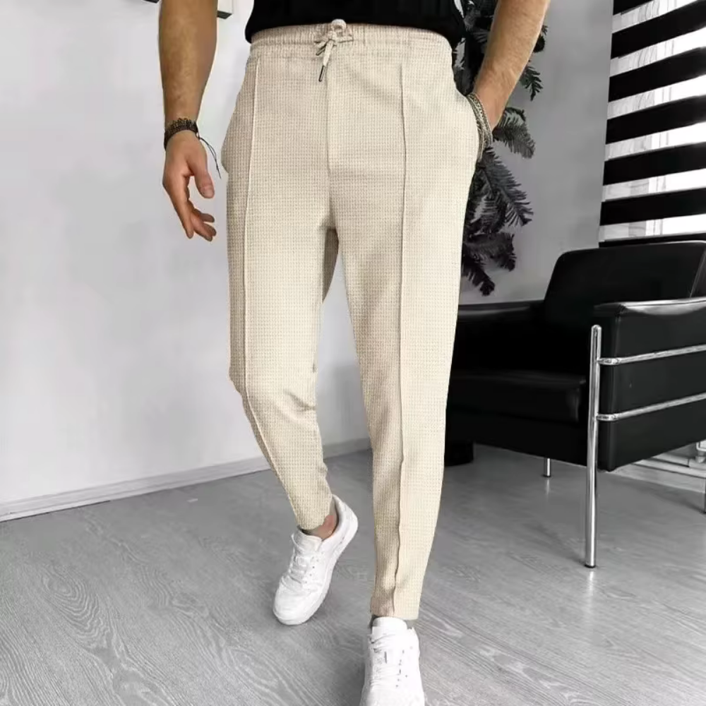 Levoire | Pantalon En Tissu Pour Hommes Élégant Pour Une Élégance Intemporelle Beige