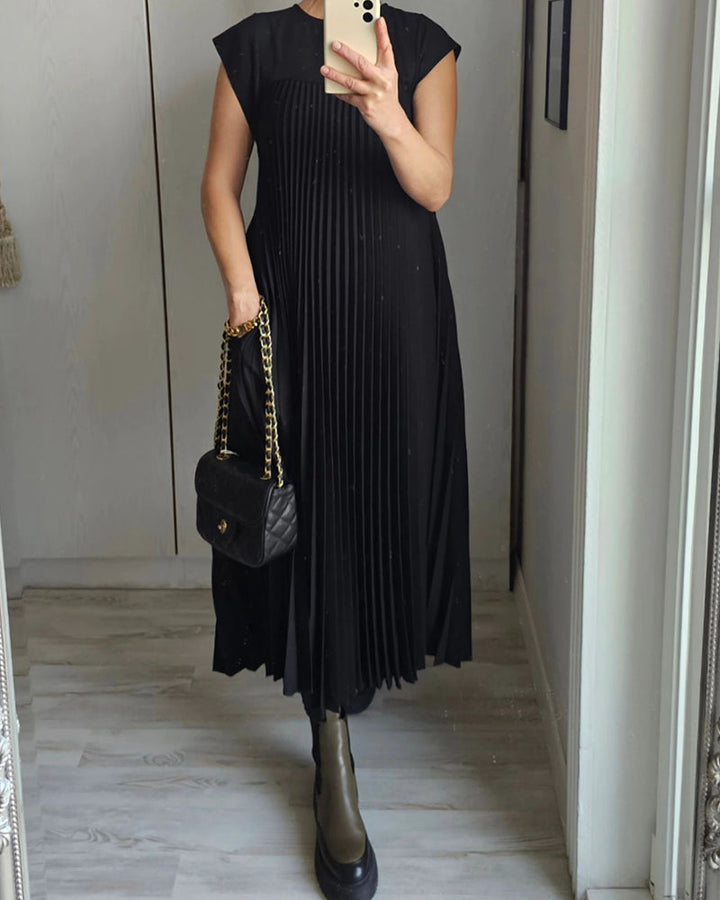 Levoire | Robe Plisse Sans Manches