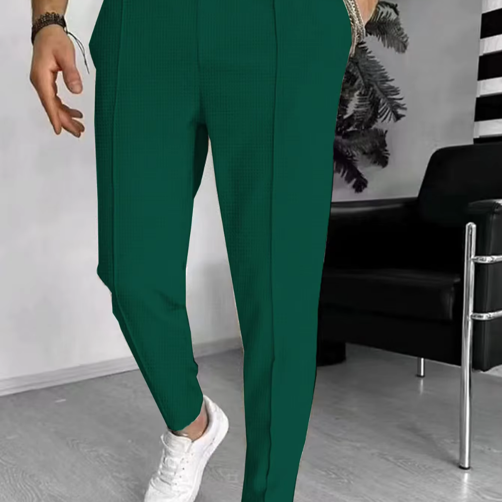 Levoire | Pantalon En Tissu Pour Hommes Élégant Pour Une Élégance Intemporelle Vert