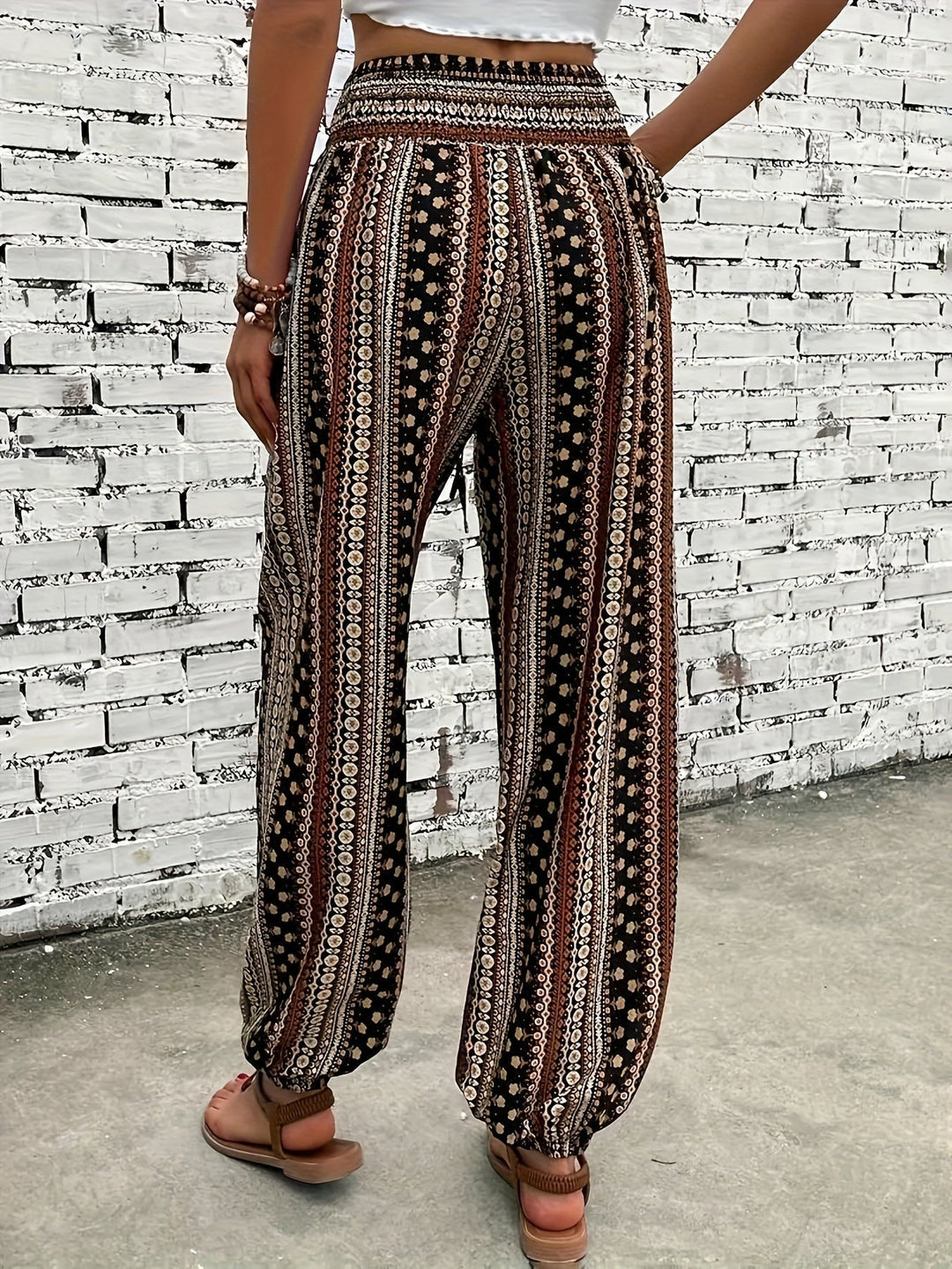 Levoire | Pantalon Imprimé Taille Haute Instant Boho Vibe