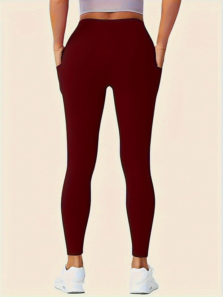 Levoire | Pantalons Lounge Confortables À Taille Haute Et Poches Latérales Rouge sombre-A