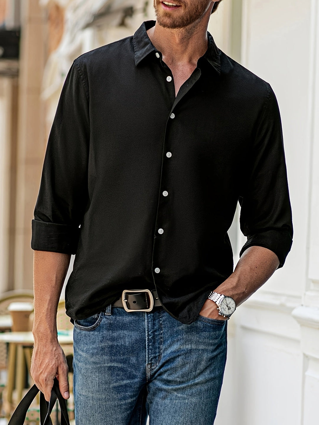 Levoire | Chemise Décontractée À Manches Longues Pour Styles Décontractés