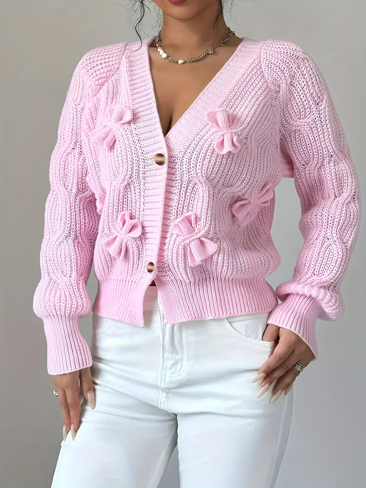 Levoire | Élégant Gilet En Tricot Rosa