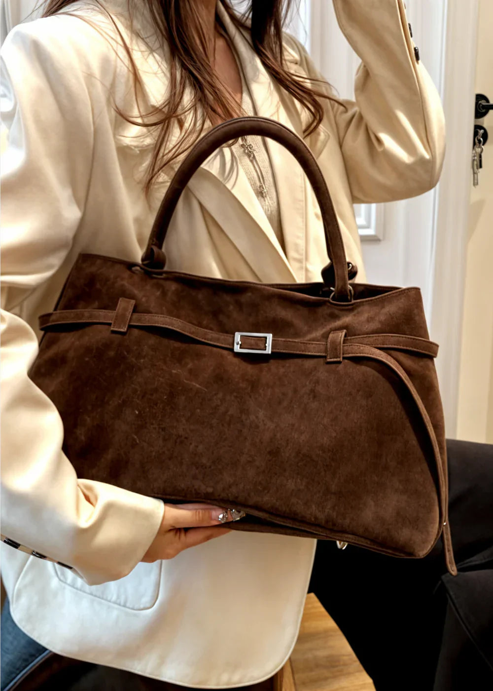 Levoire | Sac À Main En Nubuck Style Bb Vintage