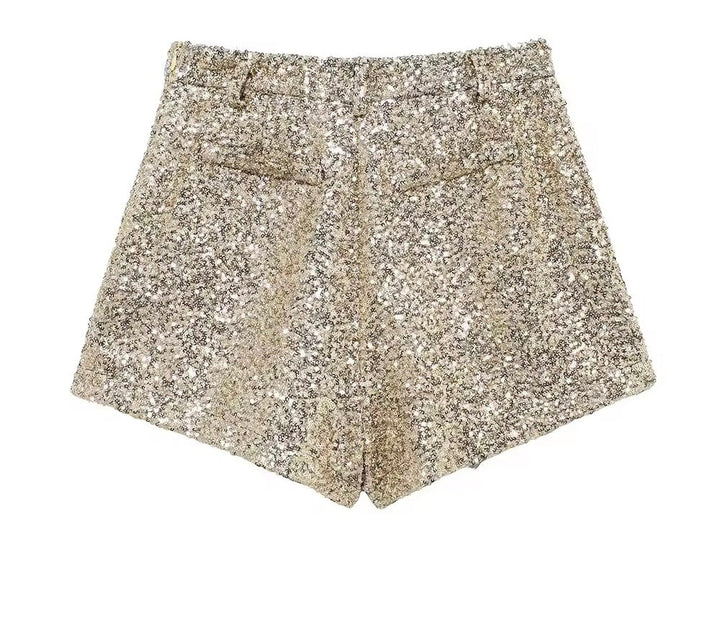Levoire | Shorts En Paillettes Scintillantes