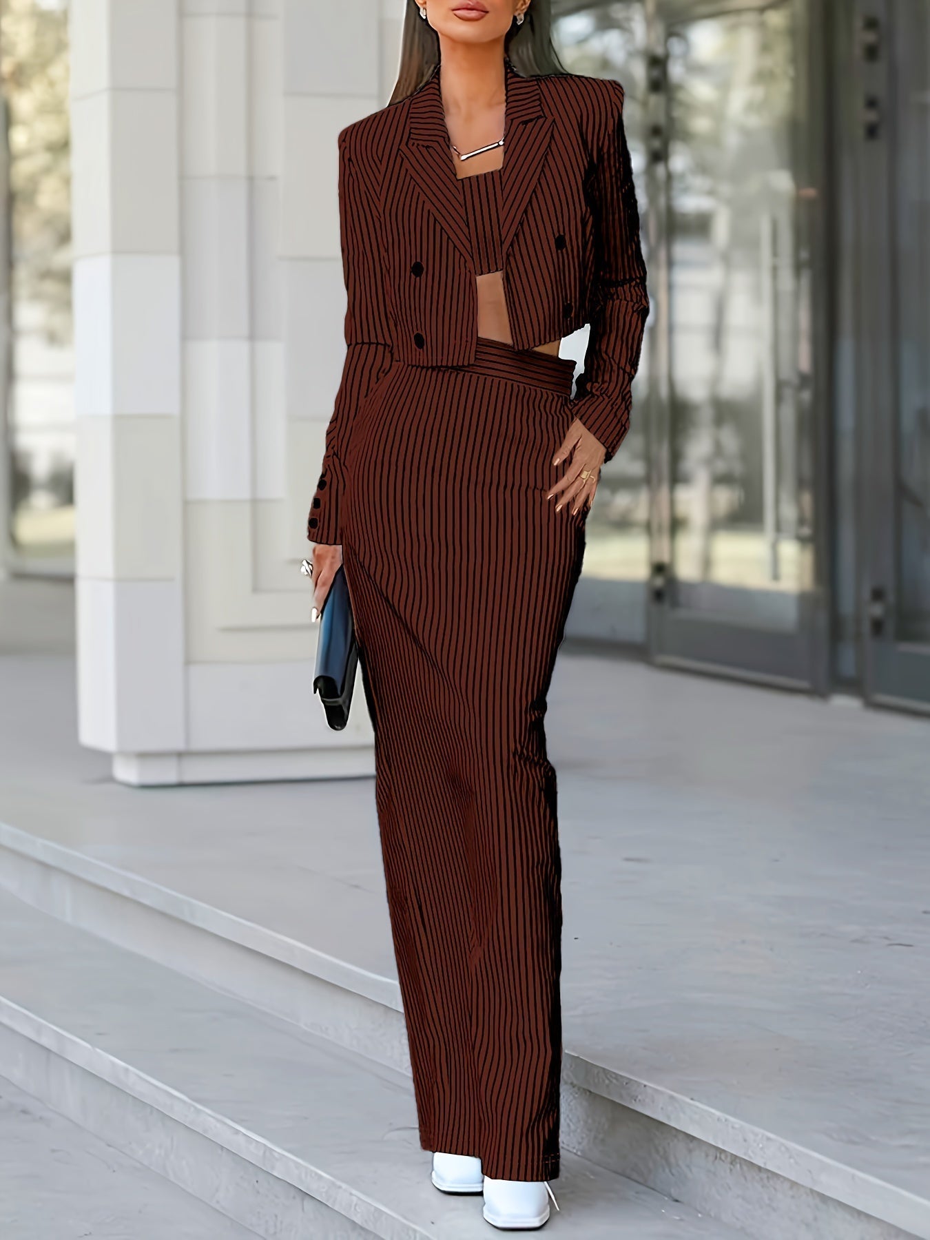 Levoire | Louer | Ensemble De Robe Trois Pièces À Rayures