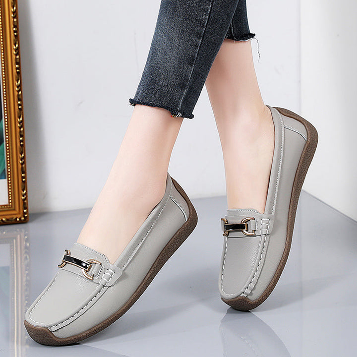 Levoire | Mocassins Plats Confortables Pour Femmes Avec Lacets Raumgrey 38.5