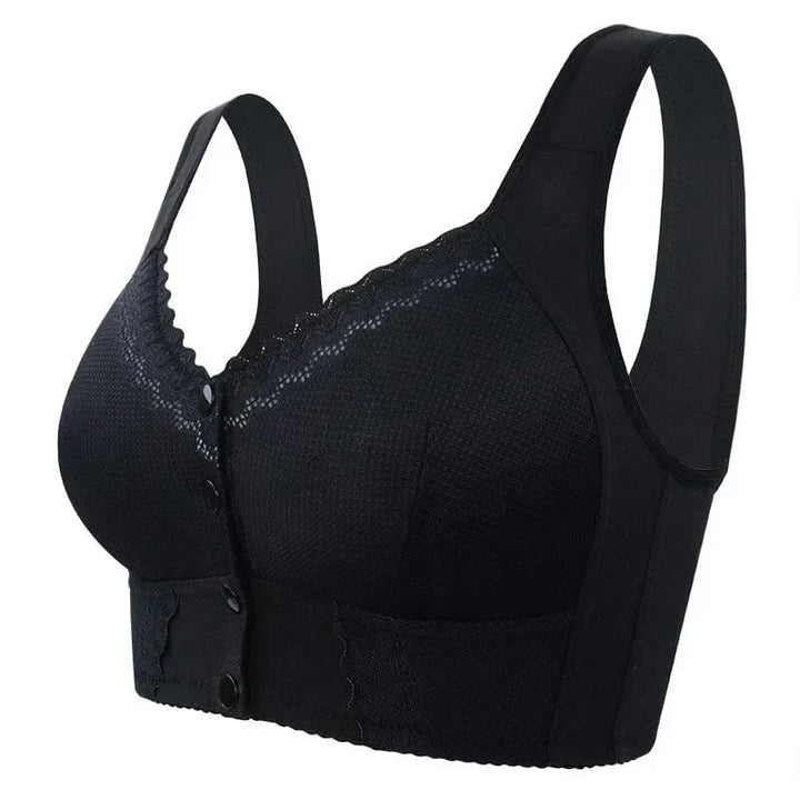 Levoire | Confort Soutien Gorge Avec Fermeture Avant Noir