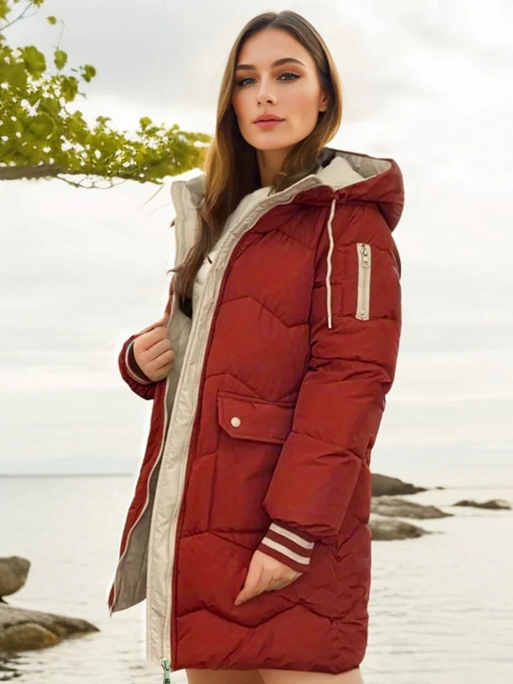 Levoire | Manteau Avec Capuche Et Fermeture Éclair Pour Femmes