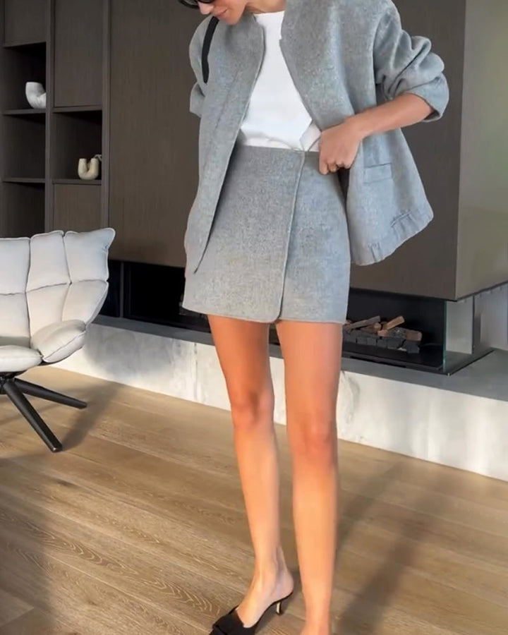 Levoire | Ensemble Blazer En Lin Et Jupe