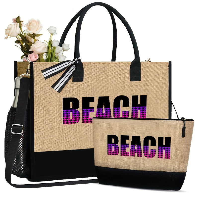 Levoire | 2 Pcs De Sacs De Plage Avec Un Étui Adapté Kaki-507