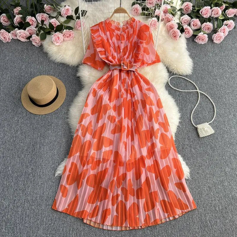 Levoire | Robe femme avec impression terrestre