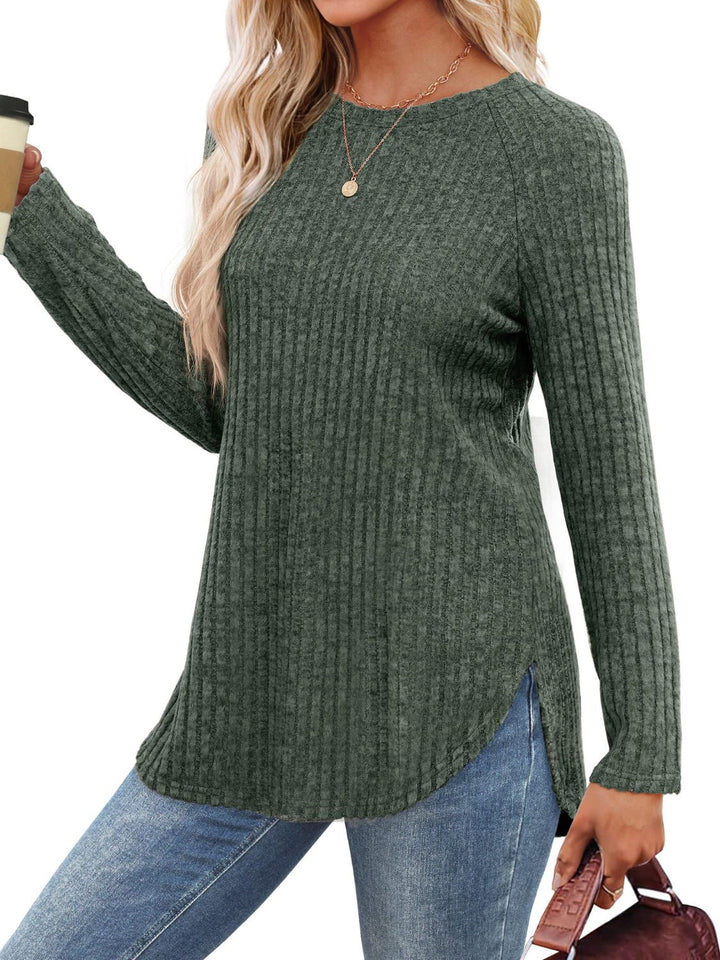 Levoire | Col rond T-shirt à manches raglan