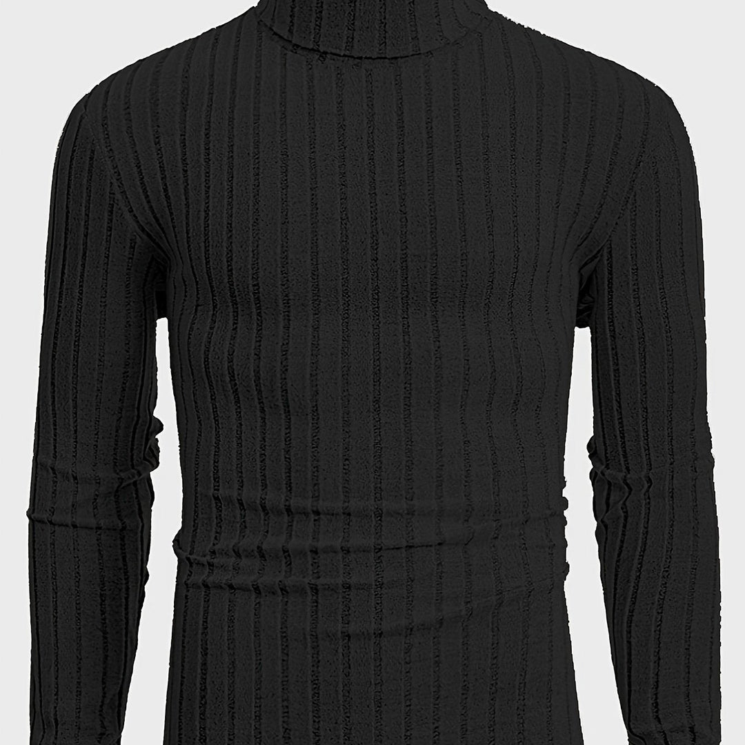 Levoire | Pull En Tricot Rayé Avec Col Pour Hommes