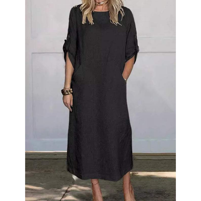 Levoire | Robe Maxi Decontractee Coupe Detendue Femmes Noir