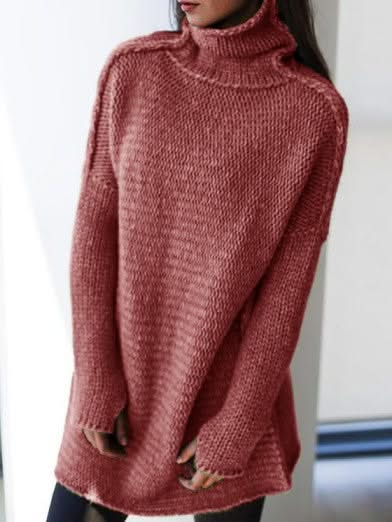 Levoire | Col Roulé Yli Grande Tricot Chic Et Confortable Rot