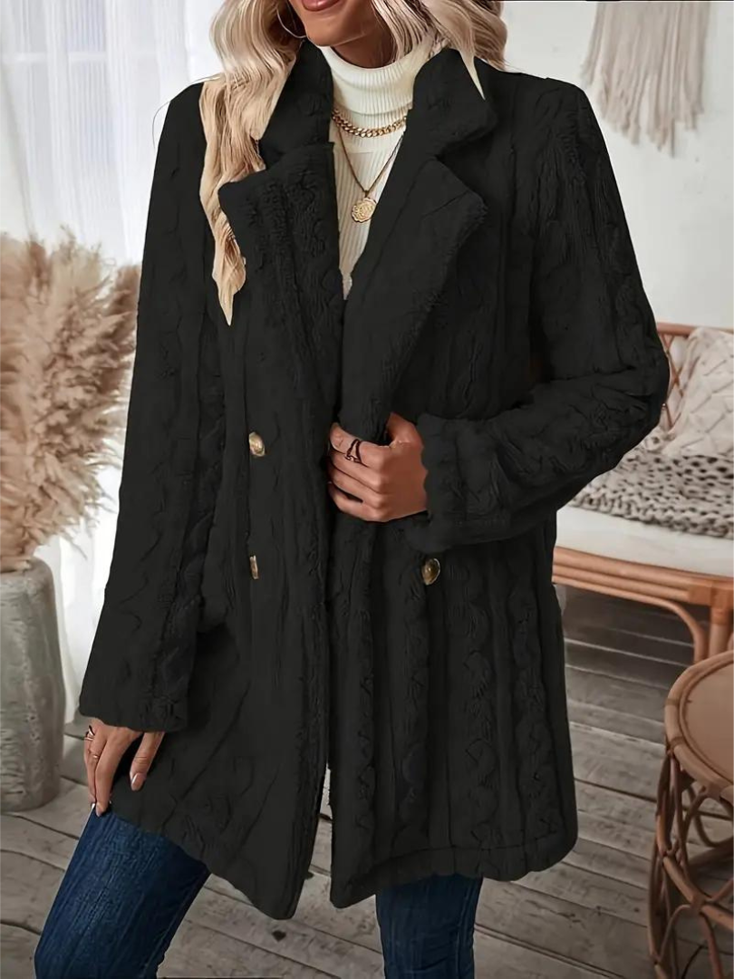 Levoire | Manteau En Tricot Confortable Noir