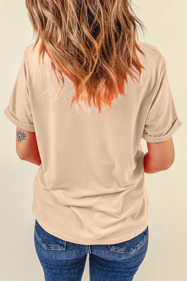 Levoire | Cerise Graphique Col Rond Manches Courtes T-shirt