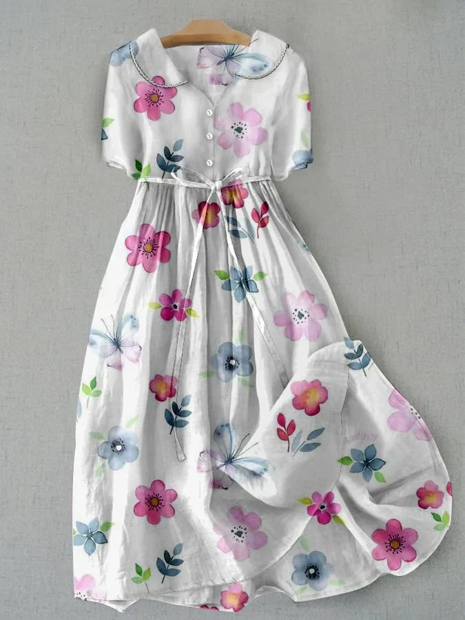 Levoire | Robe Bohème Chic À Motifs Floraux