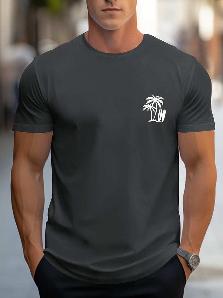 Levoire | Rennon Été T-Shirt Avec Motif De Palmier En Bois De Coco En Vert Menthe