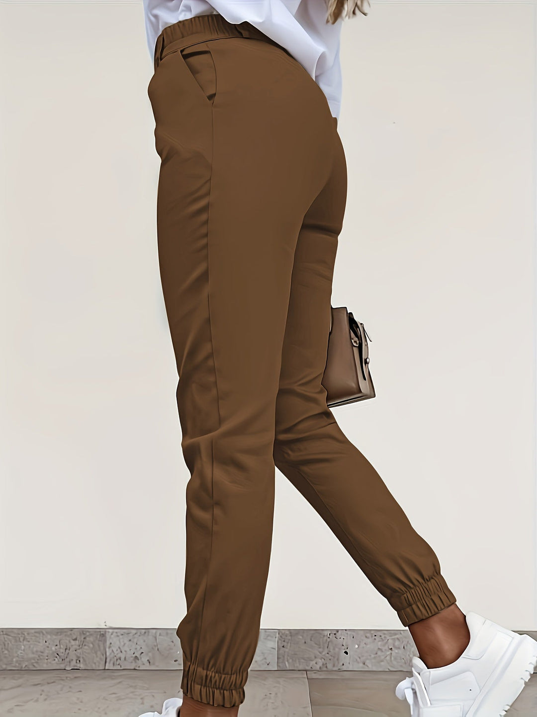 Levoire | Pantalons Étroits Décontractés Simples Avec Des Poches Latérales